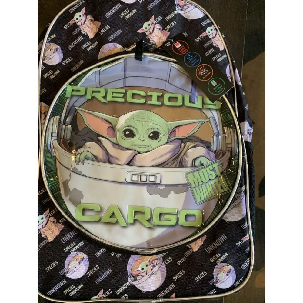 Disney Star Wars Backpack Mandalorian Baby Yoda Precious Cargo 17" (2021)